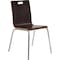 National Public Seating Cafe/Bistro Chair, Espresso Seat, Espresso Back, 21 1/2 in W 23 1/4 in L 33 7/8 in H, Armless BCC21 - alternate 1